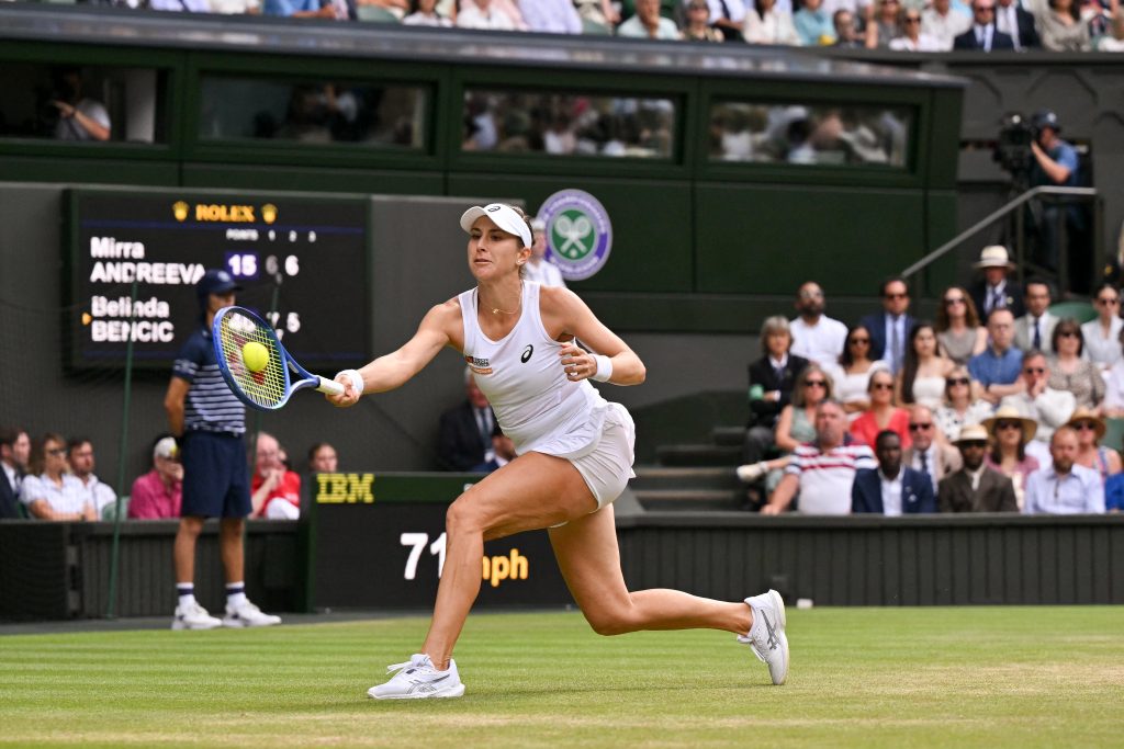 Bencic in First Wimbledon Semifinal After Beating Andreeva