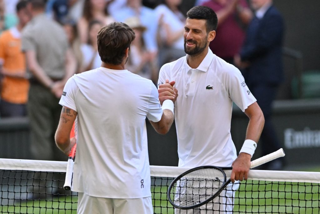 Djokovic Beats Cobolli to Reach Record 14th Wimbledon Semis