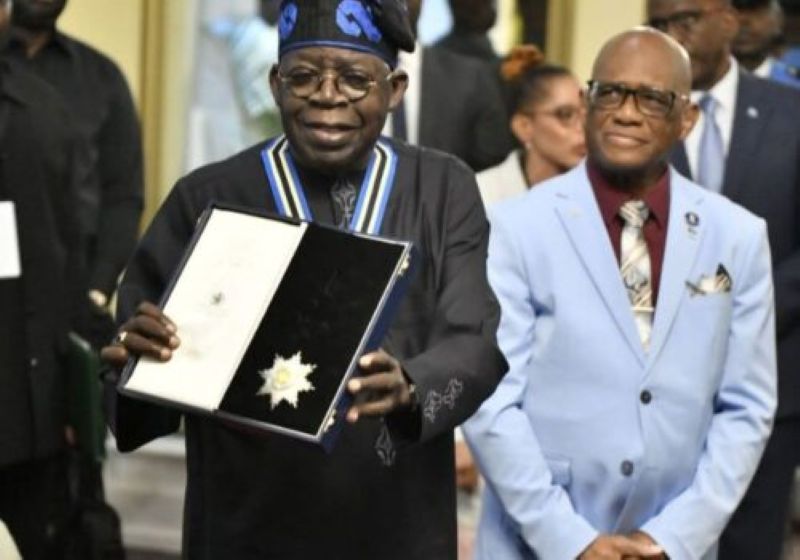 President Tinubu Receives Saint Lucia's Highest Honour