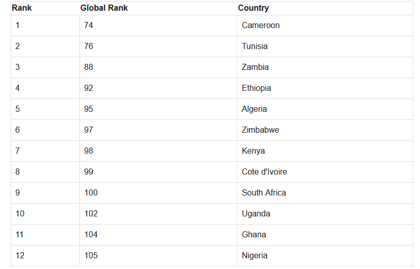 Top 10 African Nations in Global Skill Rankings Revealed