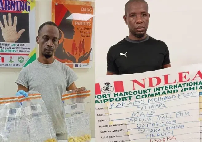 Two Drug Kingpins Arrested at Lagos, PH Airports Excrete 125 Heroin Wraps