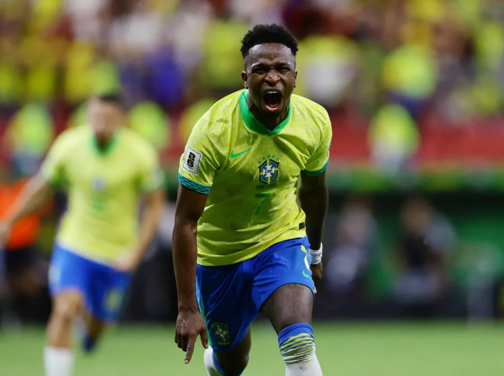 Vinicius Scores Last-Gasp Winner for Brazil in 2-1 Victory Over Colombia