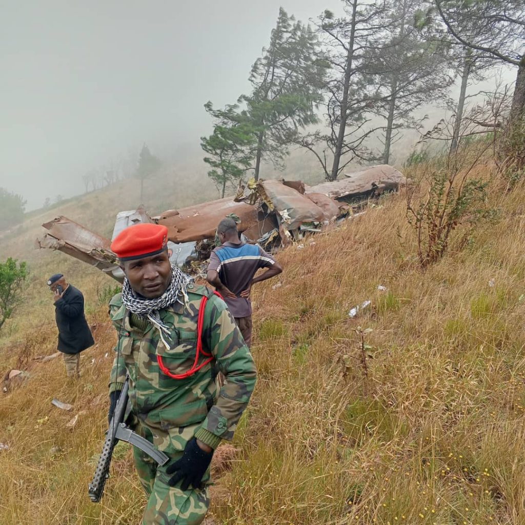 Debris from the Crashed Flight (News Central TV)