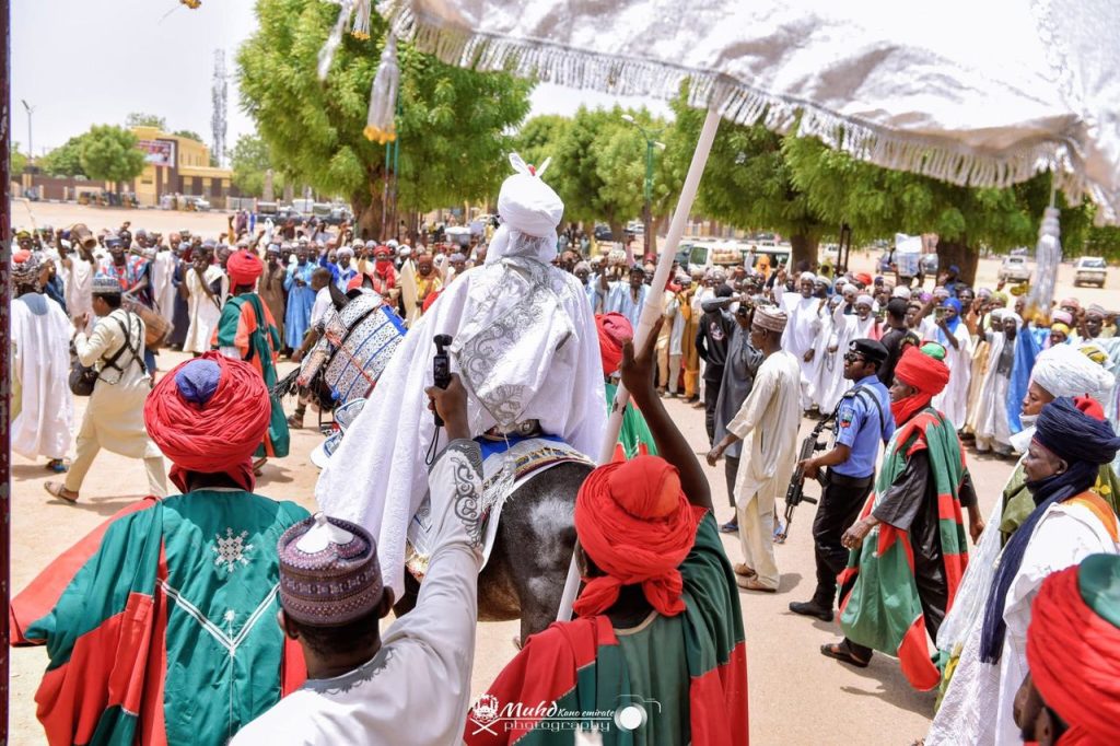 Sanusi Leads Grand Procession Ahead of Rival Galadima Installation by Emir Bayero