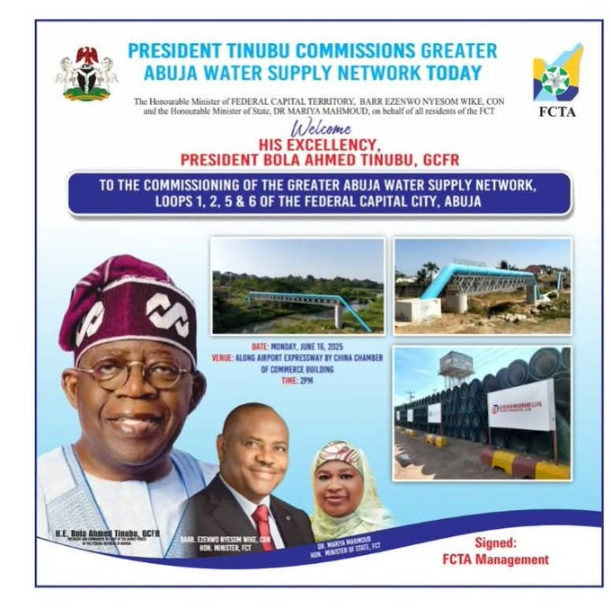 Wike Commissions Greater Abuja Water Supply