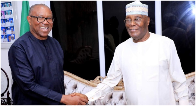Atiku recently met with Peter Obi