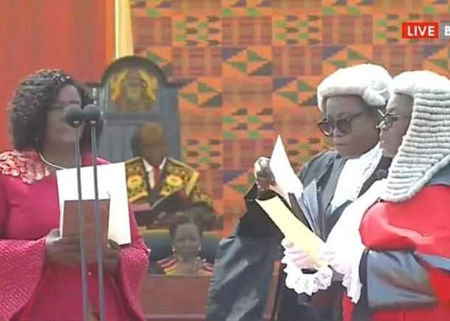 Jane Naana Opoku-Agyemang Sworn in as Ghana's First Female Vice President