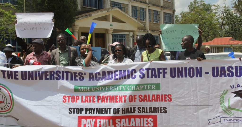 Students Protest in Kenya After Lecturers Down Tools Over Unpaid Salaries