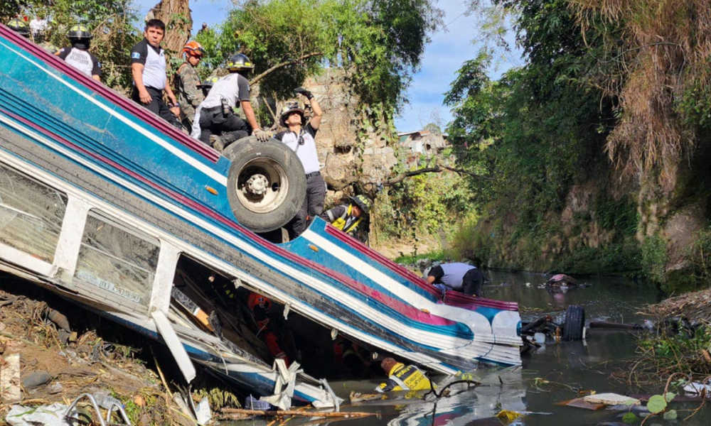 Guatemala Tragedy: 54 Dead After Bus Veers Off Bridge