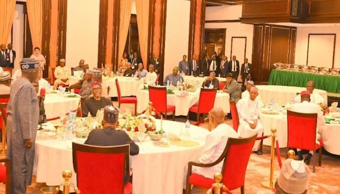 President Tinubu Hosts Top Officials for State House Iftar
Photo: Arise News
