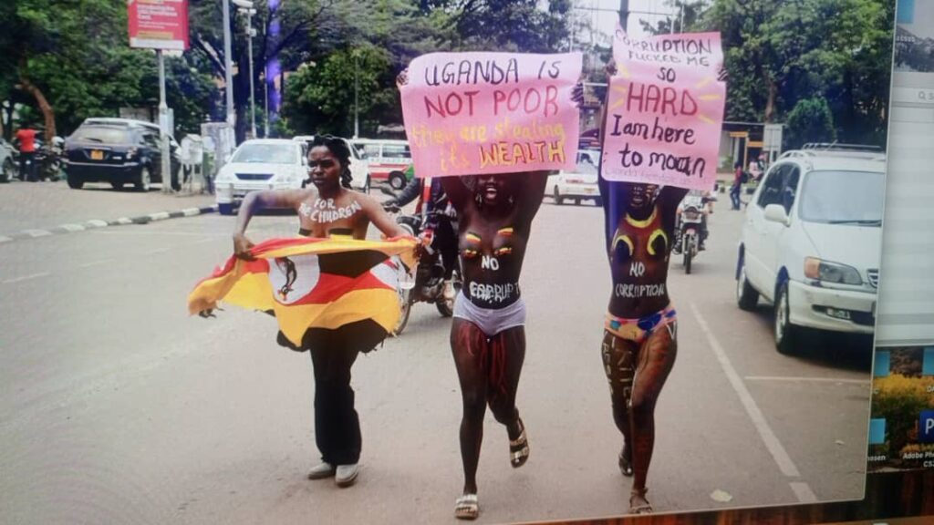 Ugandan Police Arrest Naked Women Protesting Corruption in Kampala