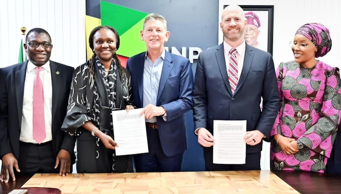 Seplat, Mobil anD NNPC officials at the signing ceremony