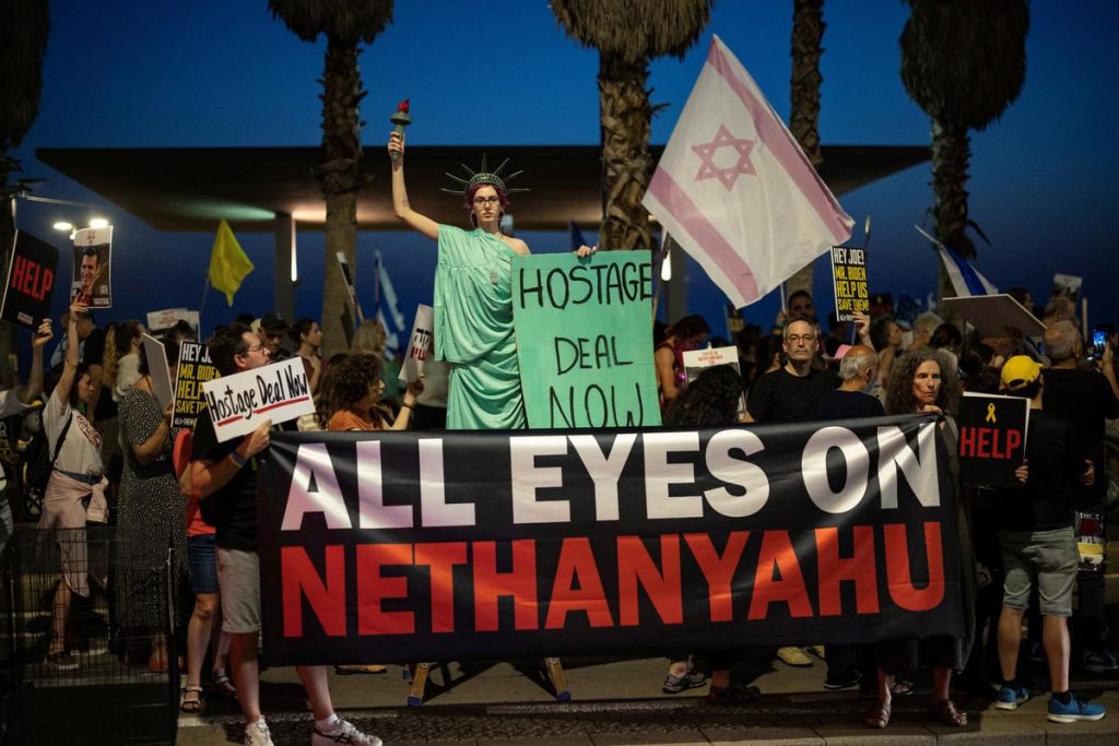 Pressure is mounting on the Israeli government to accept a ceasefire so hostages can return